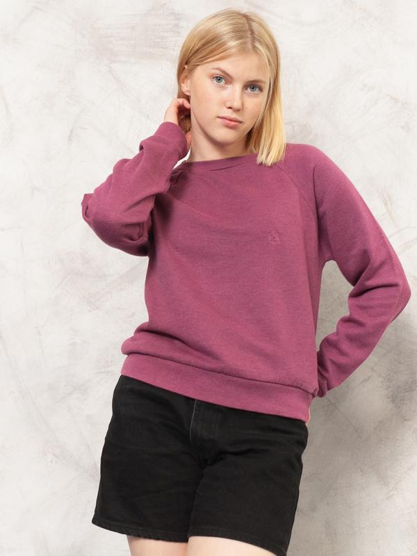 Vintage 90's Purple Women Sweatshirt . - NorthernGrip