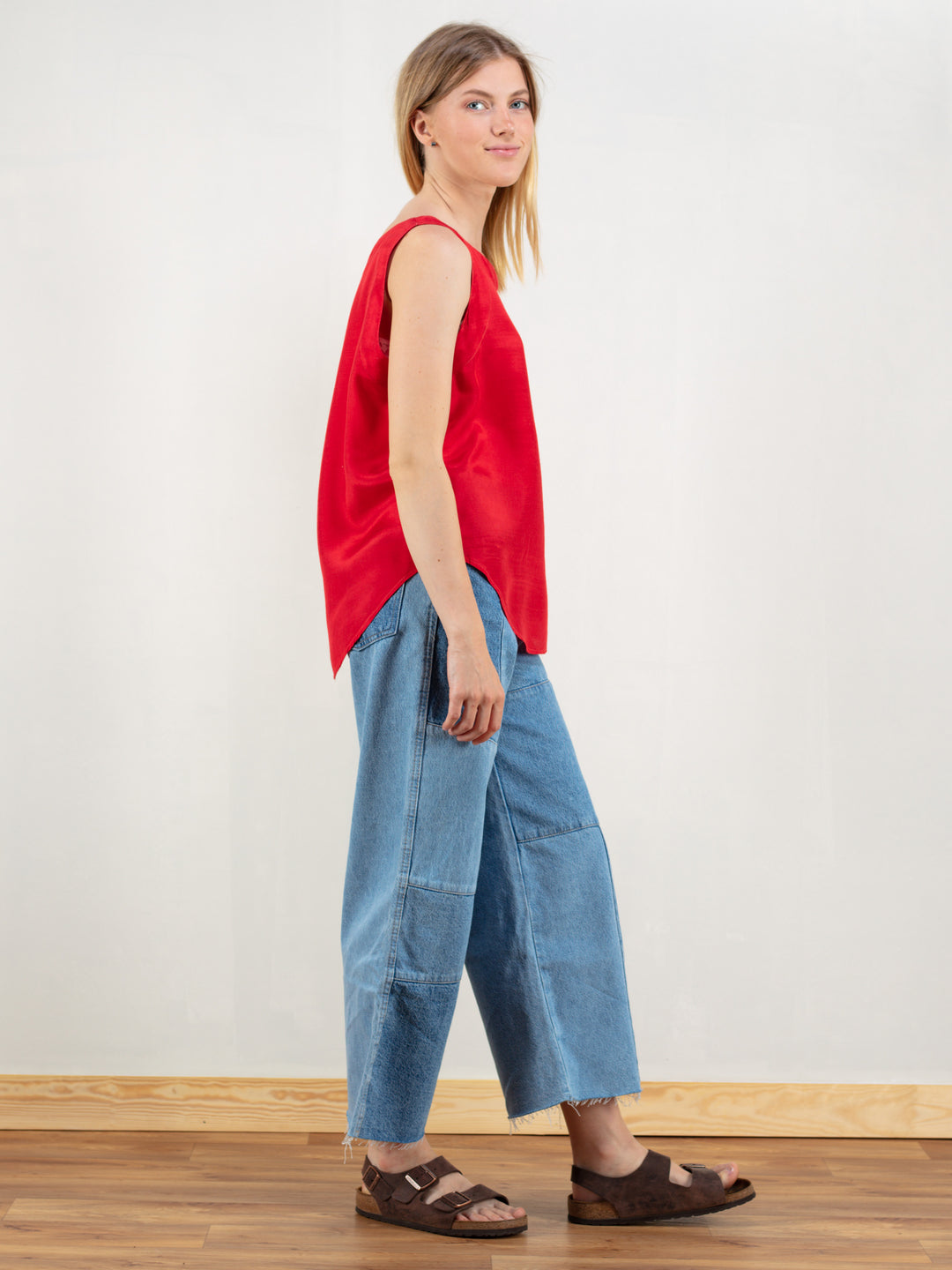 Vintage 90's Red Summer Women Top - NorthernGrip