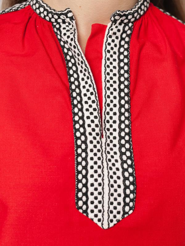 Vintage 70's Women Red Folk Shirt - NorthernGrip