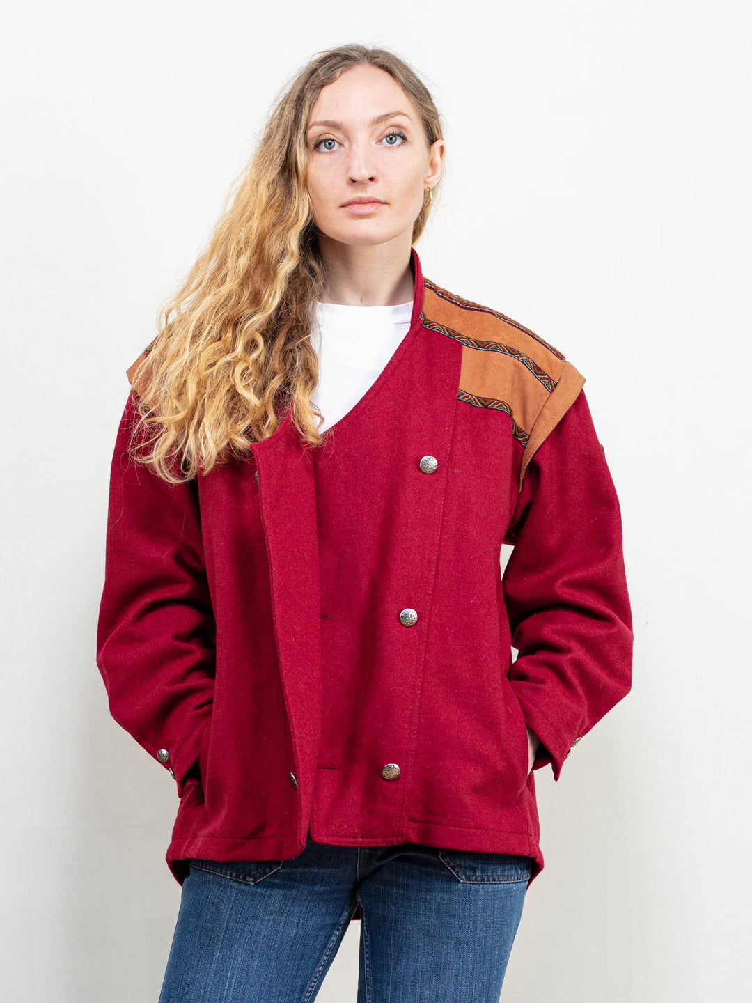 Vintage 80's Women Wool Jacket - NorthernGrip