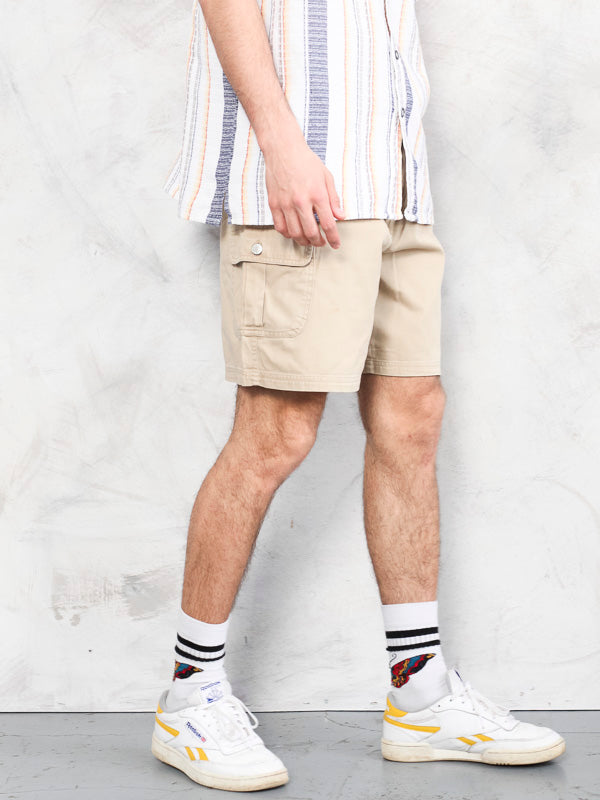 Vintage 90's Brown Men Cargo Shorts - NorthernGrip
