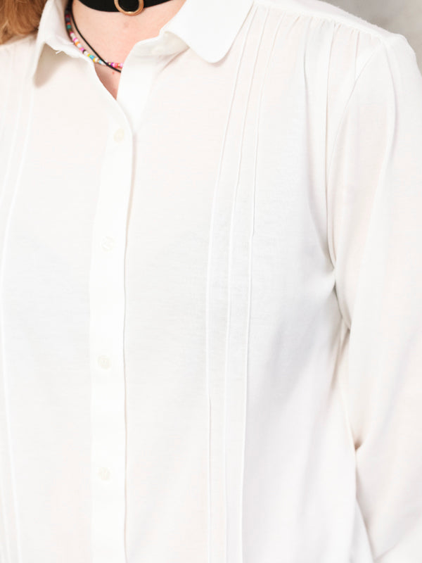 Vintage Women 2000's White Blouse Y2K - NorthernGrip