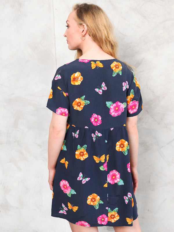 Vintage 90's Women Floral Picnic Dress - NorthernGrip