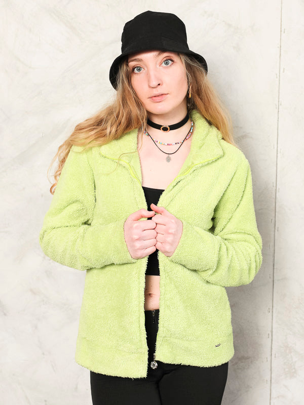 Vintage 2000's Fuzzy Y2K Women Cardigan - NorthernGrip