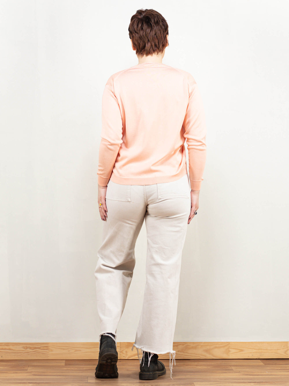 Vintage 70's Women Pointelle Cardigan - NorthernGrip