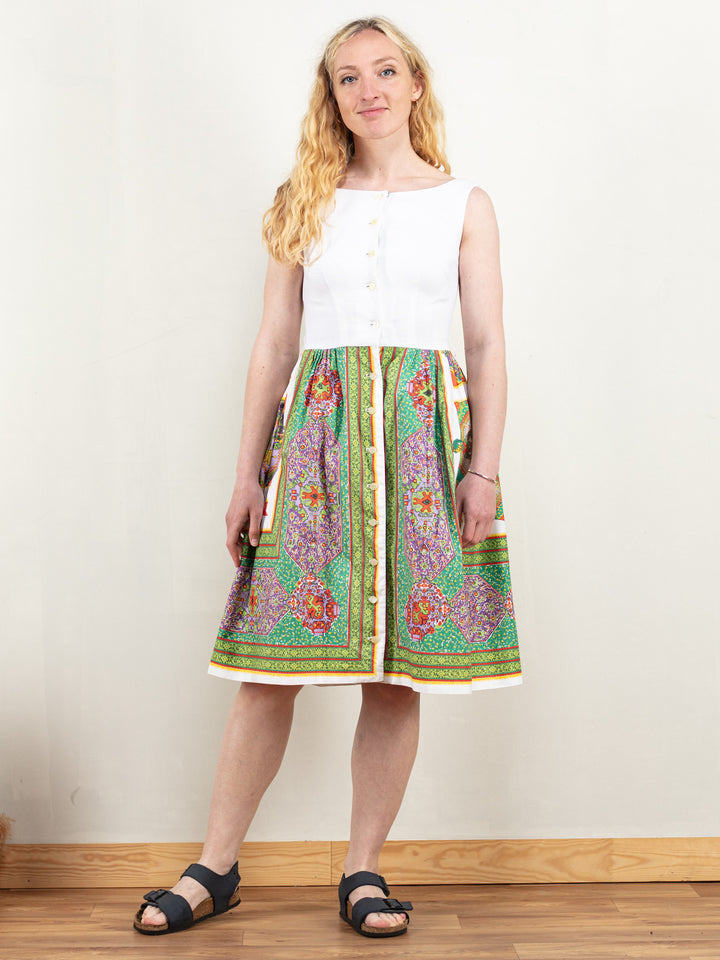 Vintage 70's Women Sleeveless Dress - NorthernGrip