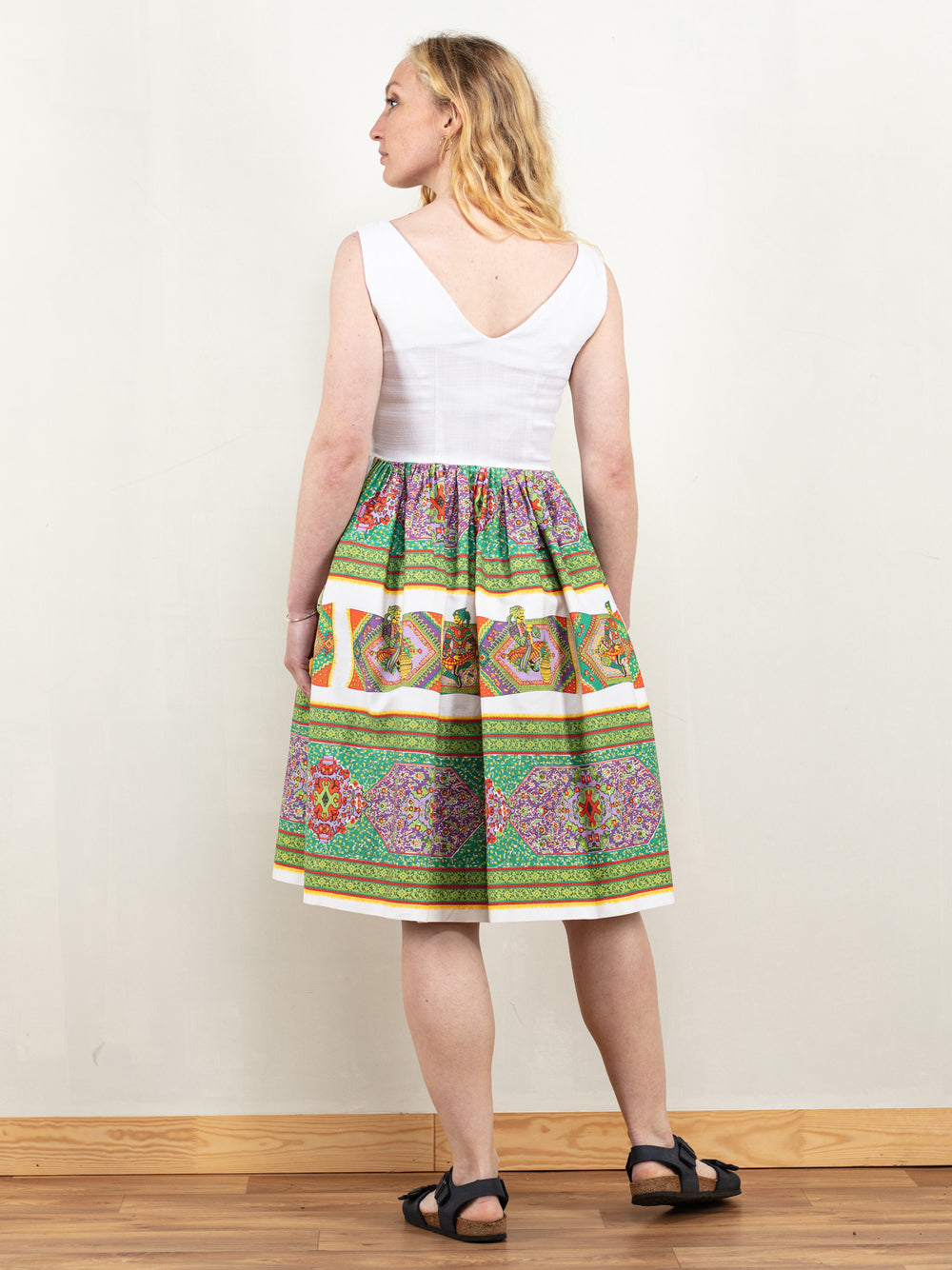 Vintage 70's Women Sleeveless Dress - NorthernGrip