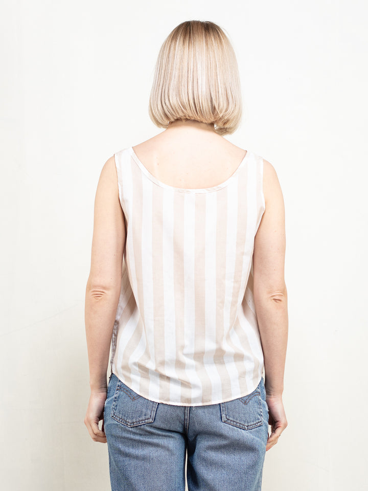 Vintage 90's Women Striped Tank Top - NorthernGrip