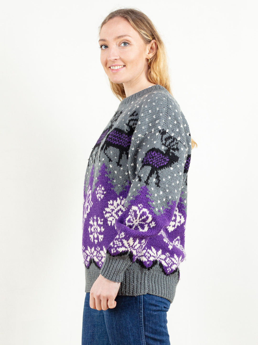 Vintage 90's Women Patterned Sweater - NorthernGrip