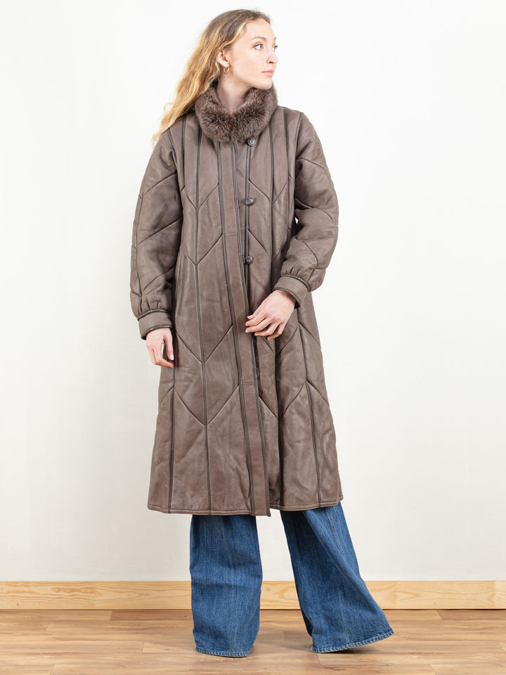 Vintage 70's Women Shearling Winter Coat - NorthernGrip