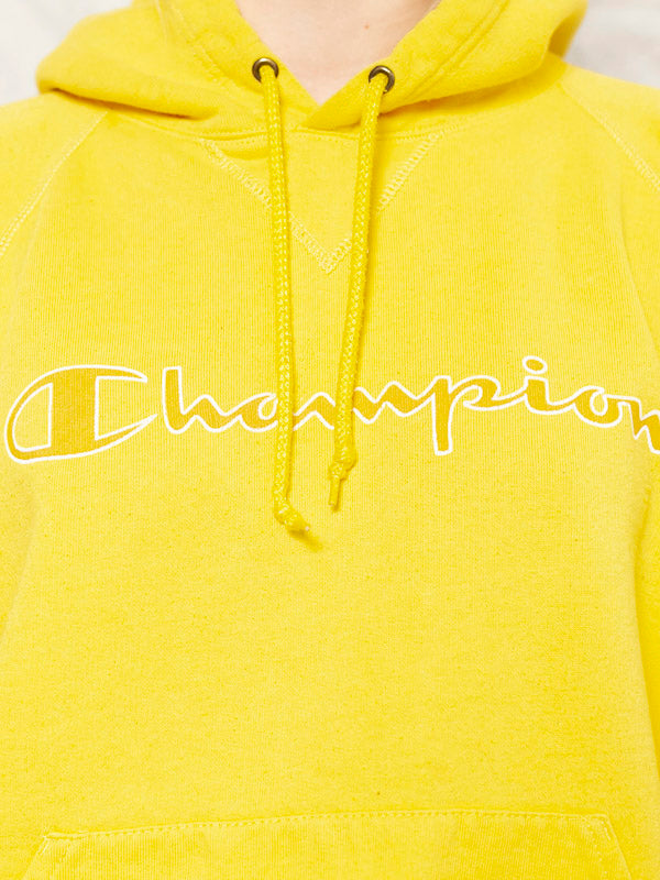 Vintage 90's Yellow CHAMPION Women Sweatshirt - NorthernGrip