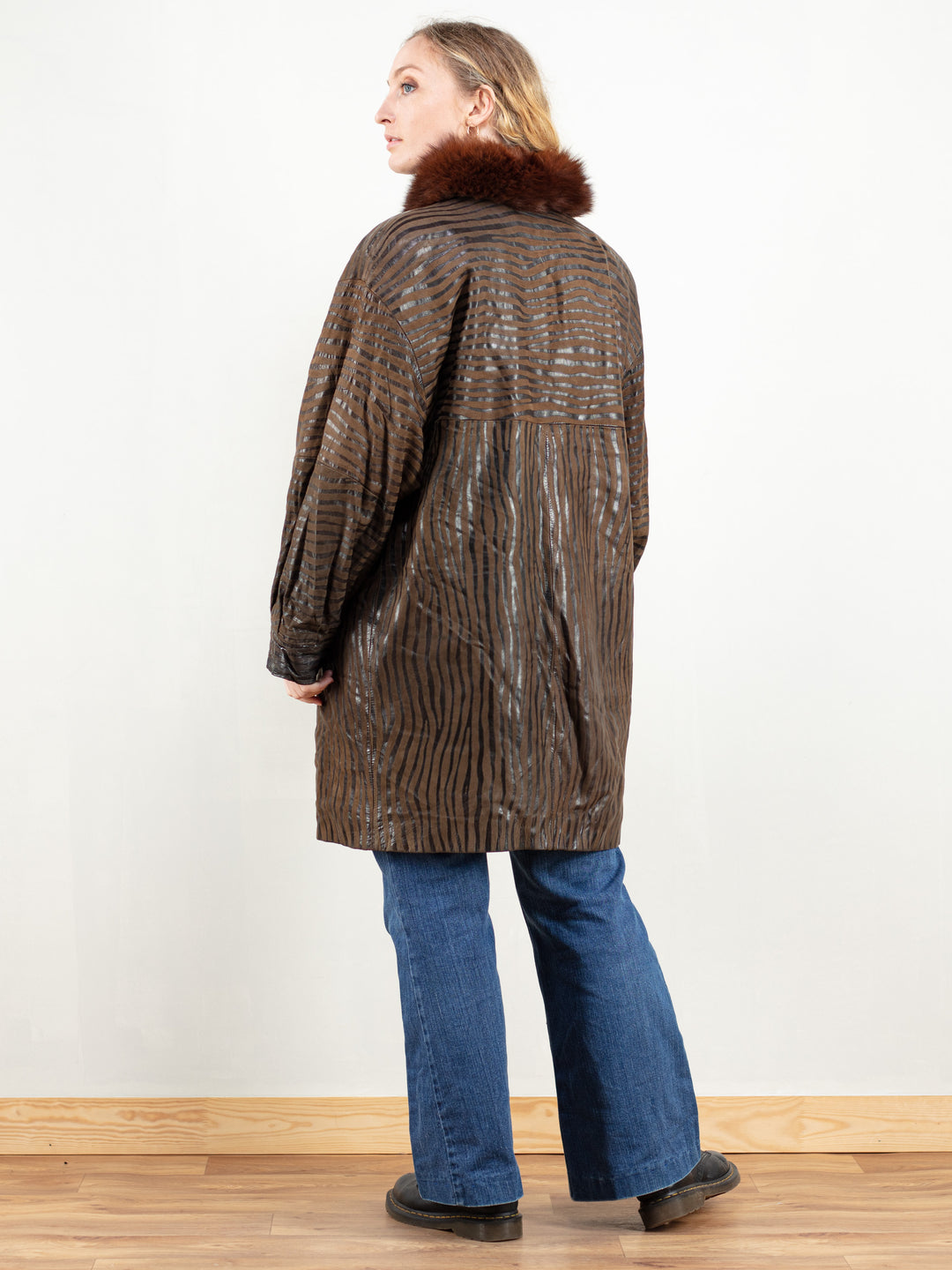 Vintage 80's Women Suede and Fur Coat - NorthernGrip