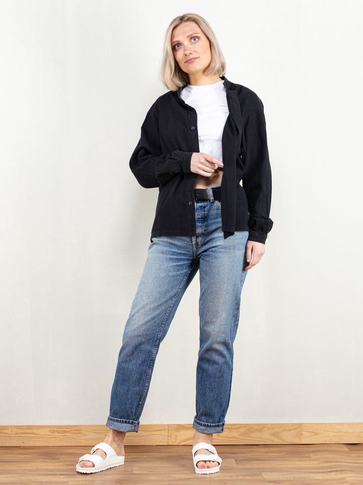 Vintage Women 90's Black Shirt - NorthernGrip