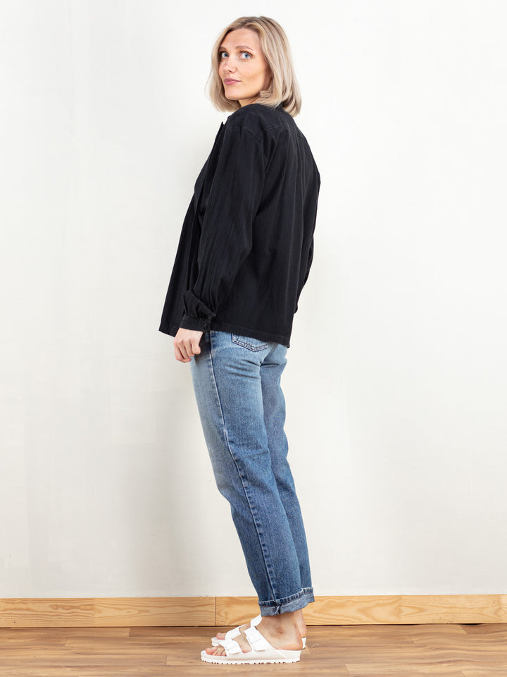 Vintage Women 90's Black Shirt - NorthernGrip