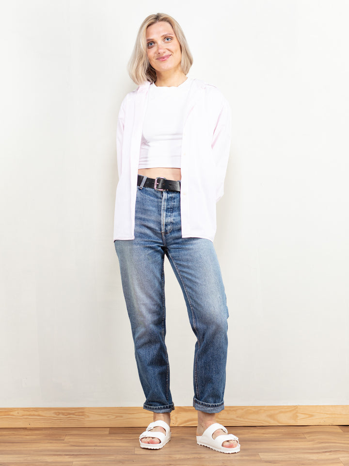 Vintage Women 90's Pink Light Shirt - NorthernGrip