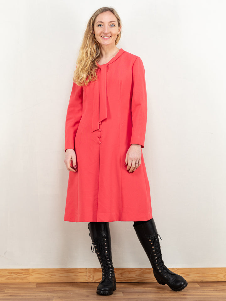 Vintage 80's Women Shift Dress in Pink - NorthernGrip