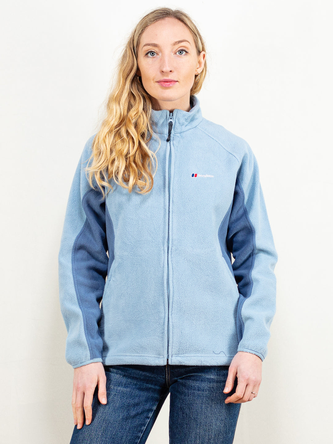 Vintage 90's Women Fleece Jacket in Blue - NorthernGrip
