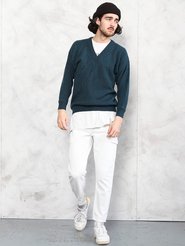 Vintage 90's Wool Men Sweater - NorthernGrip