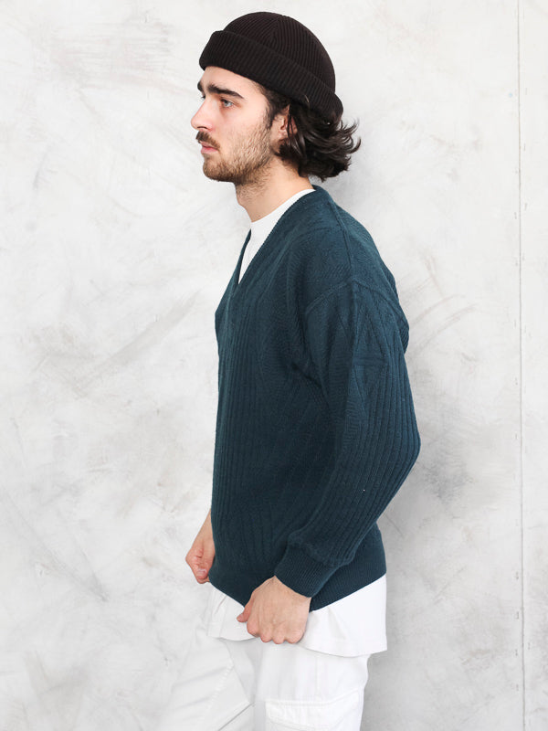 Vintage 90's Wool Men Sweater - NorthernGrip