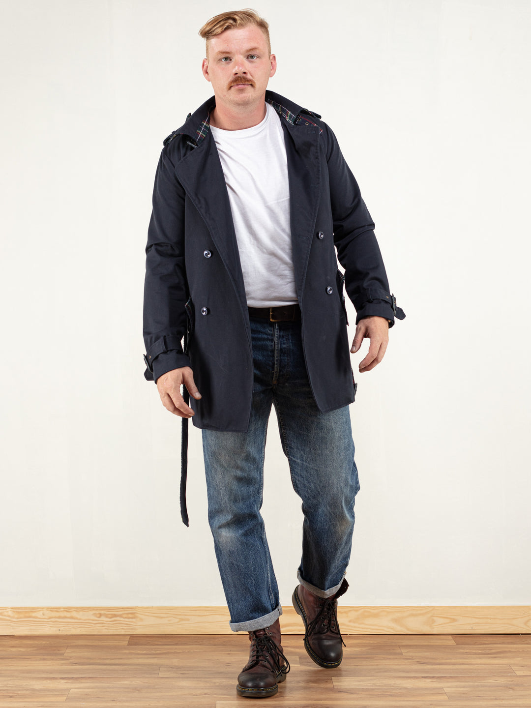 Vintage 90's Men Harrington Trench Coat - NorthernGrip