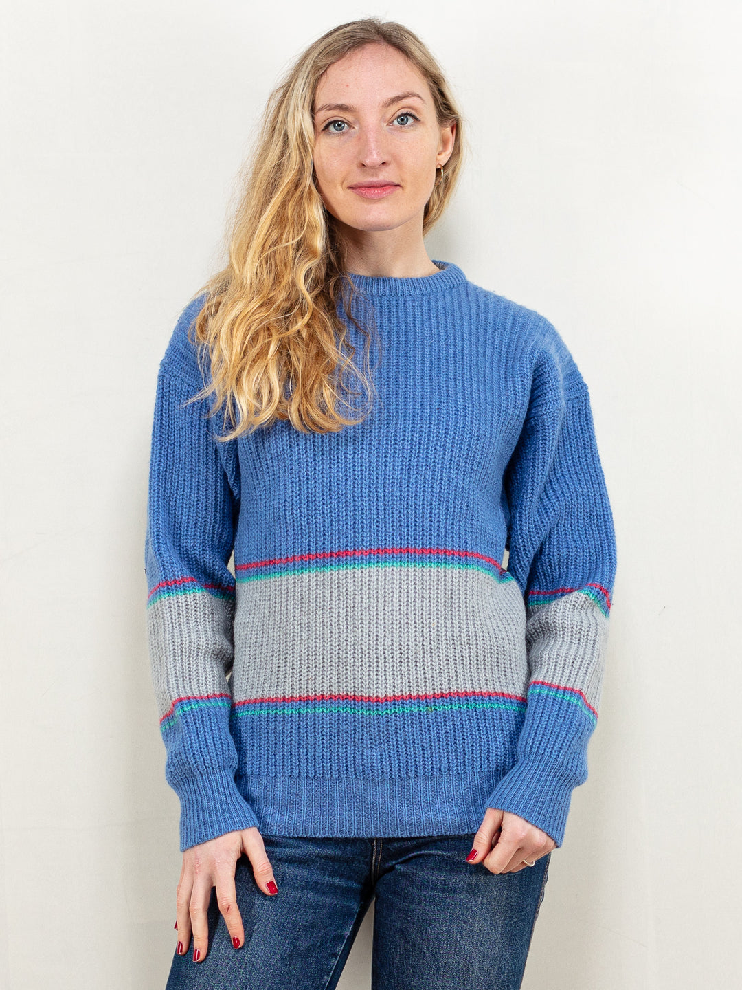 Vintage 90's Women Shetland Wool Knit Sweater - NorthernGrip