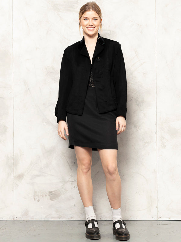Vintage 40's Women Black Blazer - NorthernGrip