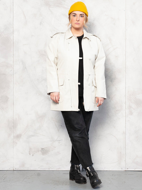 Vintage Women Beige Parka - NorthernGrip