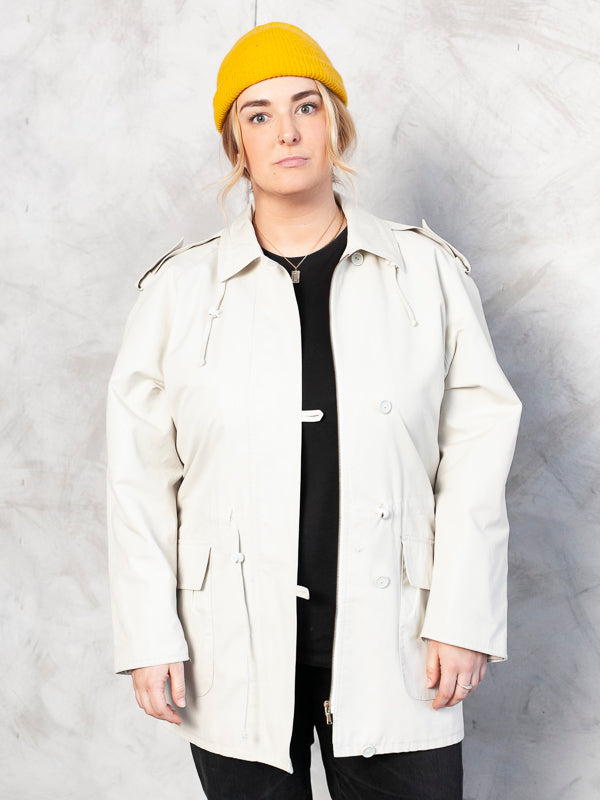 Vintage Women Beige Parka - NorthernGrip