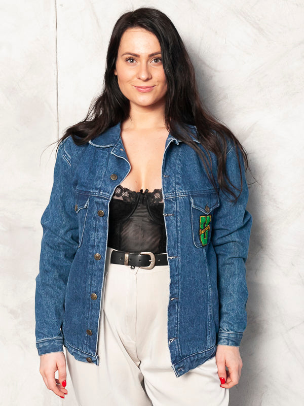 Vintage Denim College Women Jacket - NorthernGrip
