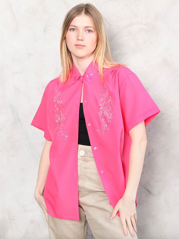 Vintage 80's Summer Women Shirt - NorthernGrip