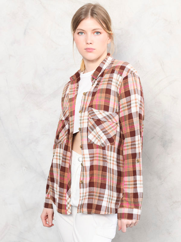 Vintage 90's Women Plaid Shirt - NorthernGrip