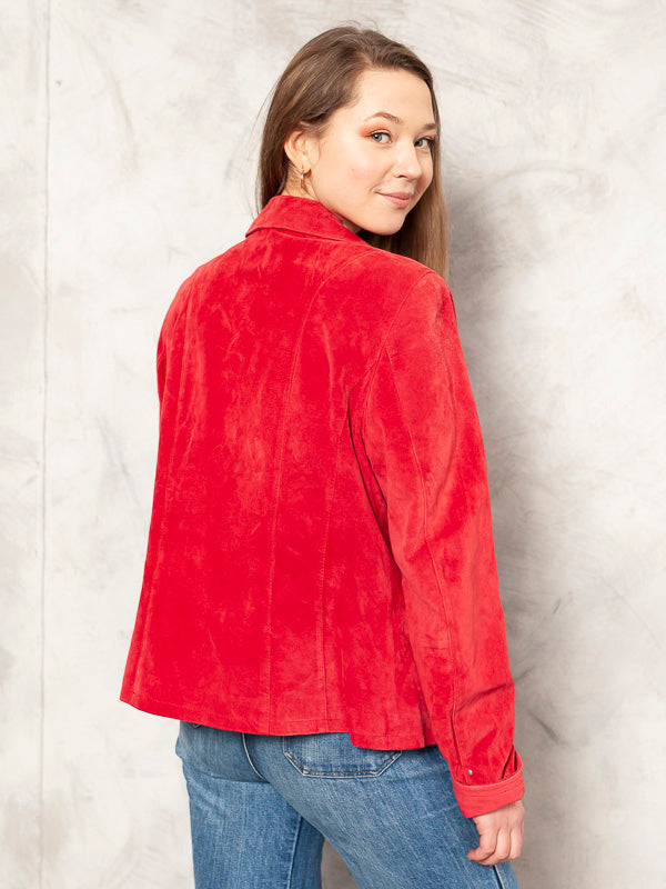 Vintage 90's Women JOFAMA Suede Blazer - NorthernGrip