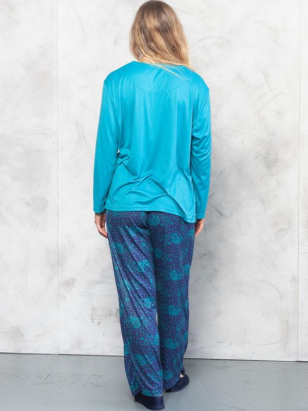 Vintage 90's Women Blue Pajama Set - NorthernGrip