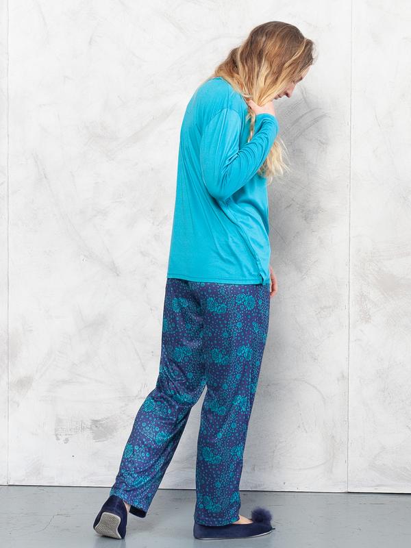 Vintage 90's Women Blue Pajama Set - NorthernGrip