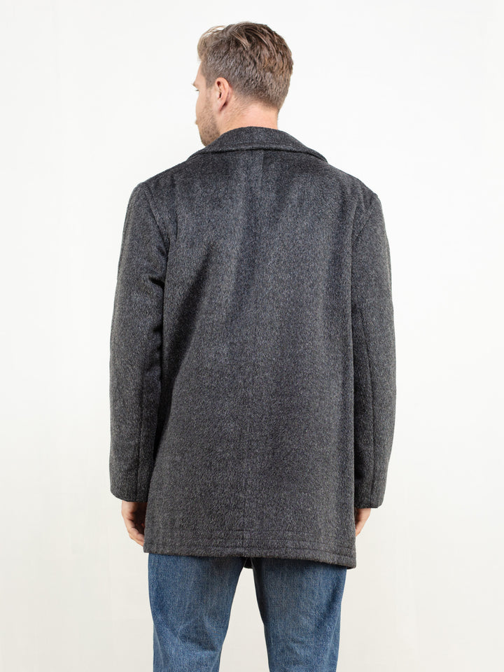 Vintage 90's Men Wool Blend Coat - NorthernGrip