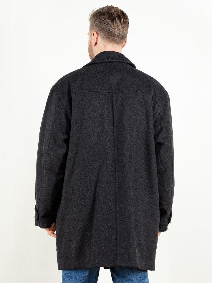 Vintage 90's Grey Wool Parka Coat - NorthernGrip