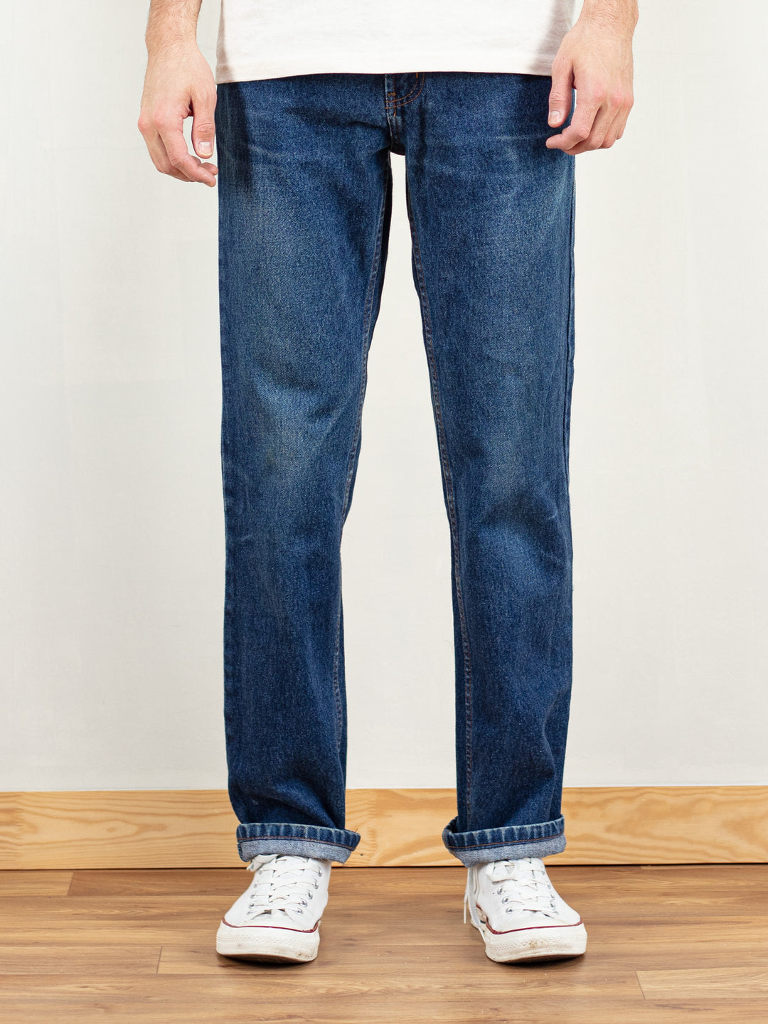 Vintage Men 90's Blue Denim Pants - NorthernGrip