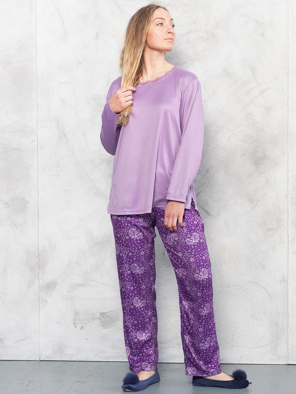 Vintage 90's Women Pajama Set Purple - NorthernGrip