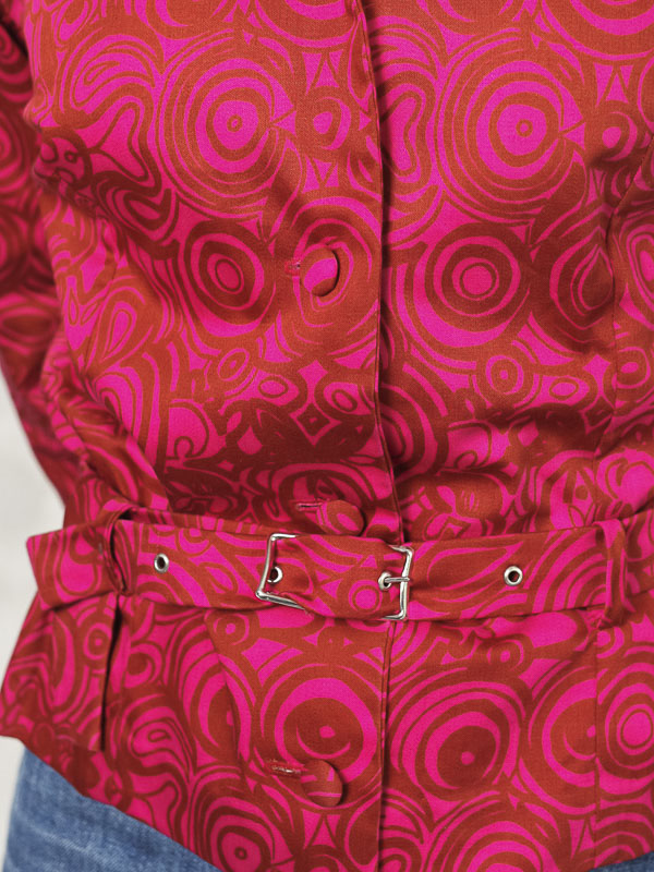 Vintage 80's Women Patterned Blouse - NorthernGrip
