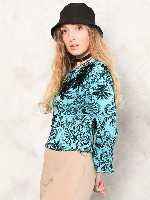 Vintage Y2K Patterned Women Top - NorthernGrip