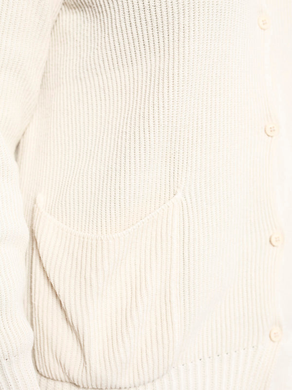 Vintage White Women Knit Cardigan - NorthernGrip